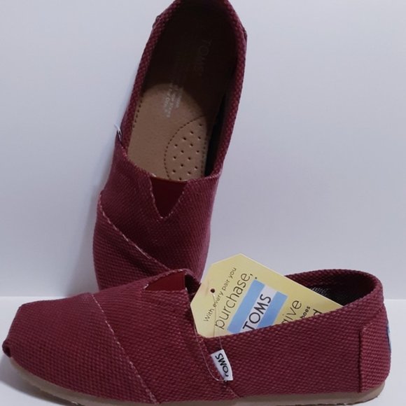 TOMS Burgundy Farrin Men's Classics - Picture 4 of 5